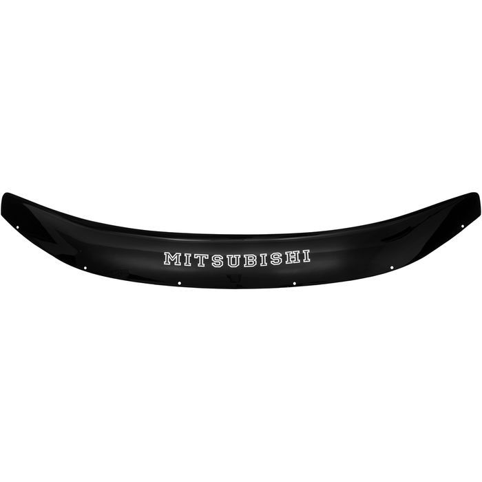 Mitsubishi Outlander hood deflector from 2005 to 2012, with inscription, black, fasteners included, Rein