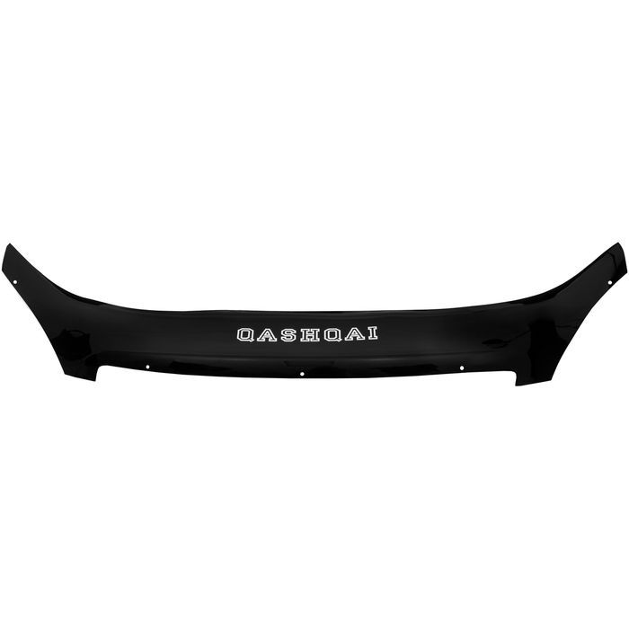 Hood deflector for Nissan Qashqai from 2006 to 2011, lettering, black, hardware included, Rein