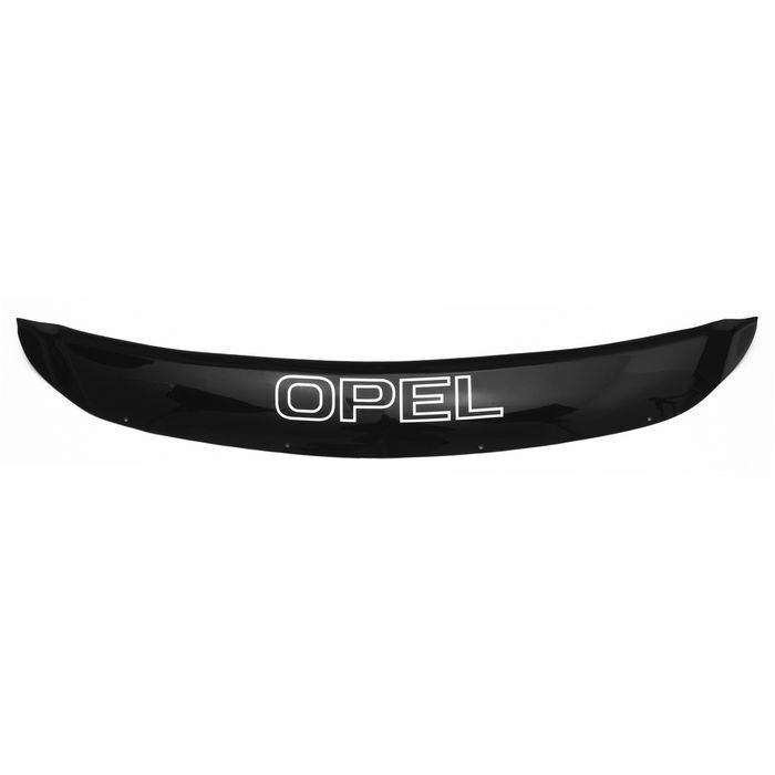 Hood deflector Opel Corsa from 2006 to 2011, with inscription, black, fasteners included, Rein