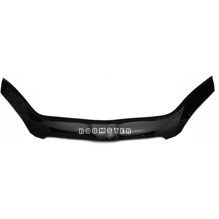 Hood deflector Skoda Roomster from 2006 to 2010, with lettering, black, hardware included, Rein