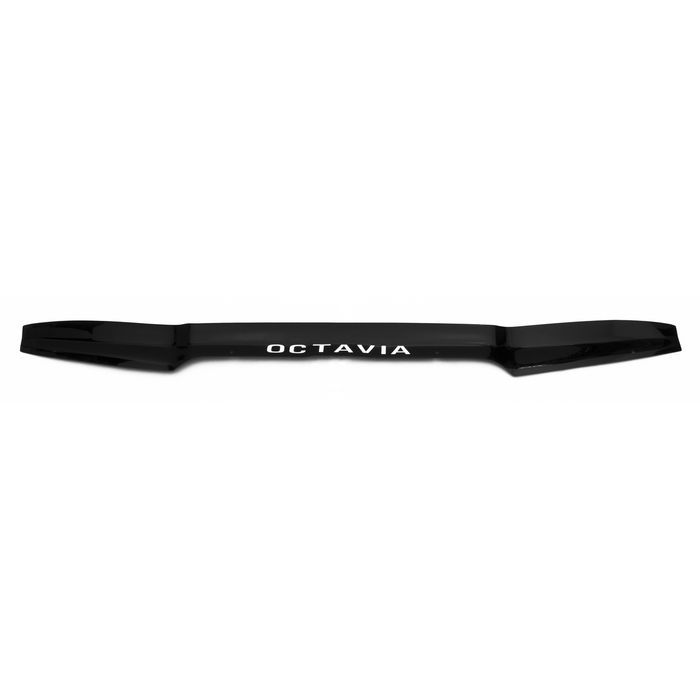 Hood deflector Skoda Octavia from 2008 to 2013, with lettering, black, hardware included, Rein