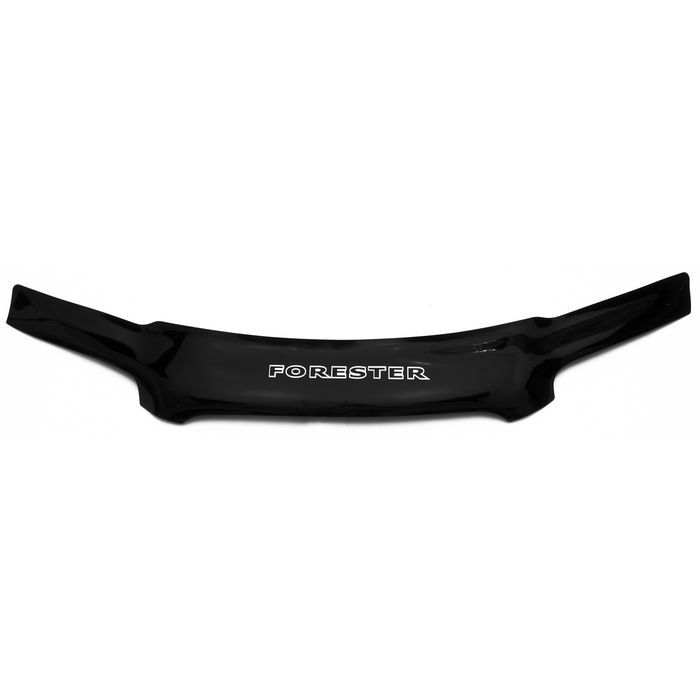 Hood deflector for Subaru Forester from 2005 to 2008, with lettering, black, hardware included, Rein