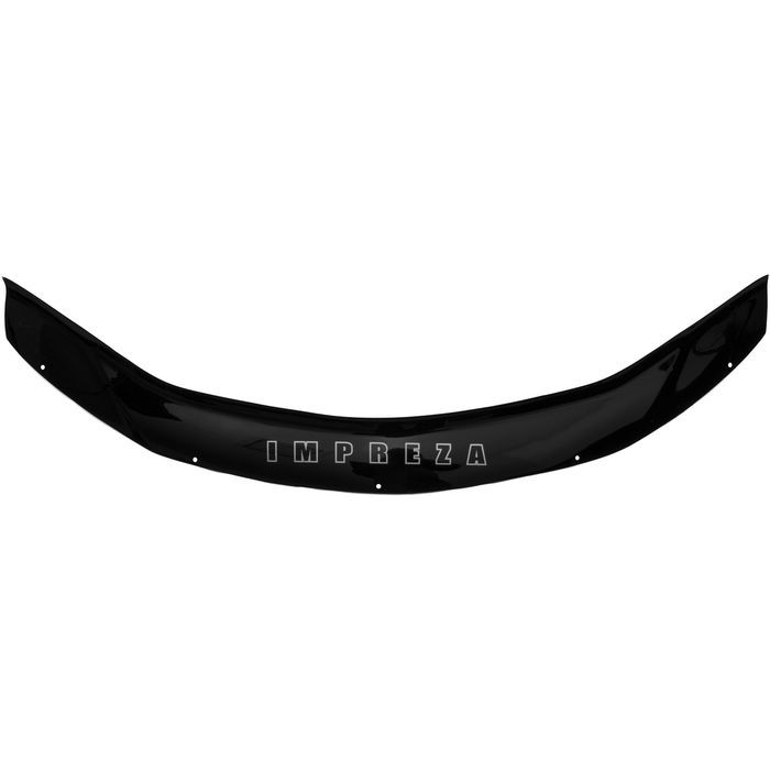 Hood deflector for Subaru Impreza from 2007 to 2011, with lettering, black, hardware included, Rein