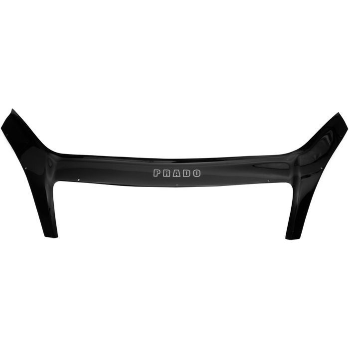 Toyota Prado 120 hood deflector from 2003 to 2009, with inscription, black, fasteners included, Rein