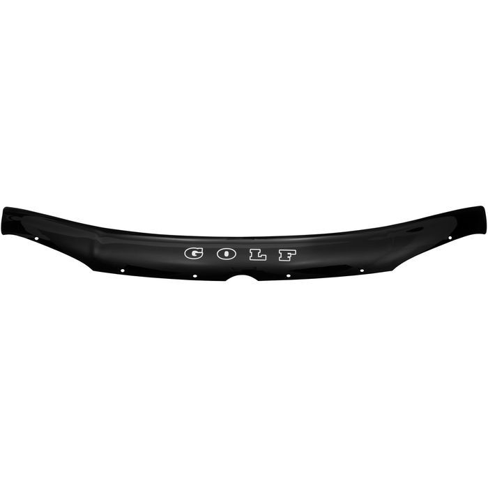 Hood deflector Volkswagen Golf from 1997 to 2003, with lettering, black, hardware included, Rein