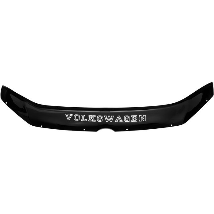 Hood deflector Volkswagen Polo from 2009 to 2015, with lettering, black, hardware included, Rein