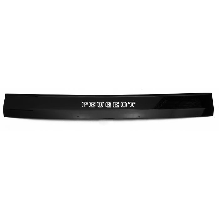 Peugeot Boxer hood deflector from 2006 to 2014, with lettering, black, hardware included, Rein