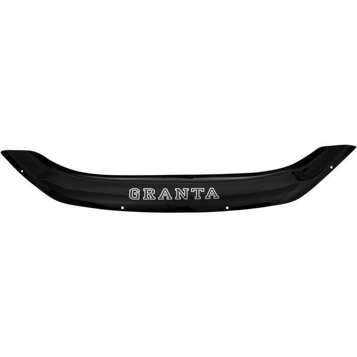 Hood deflector Lada Granta from 2018 to 2023, with an inscription, black, fasteners included, Rein