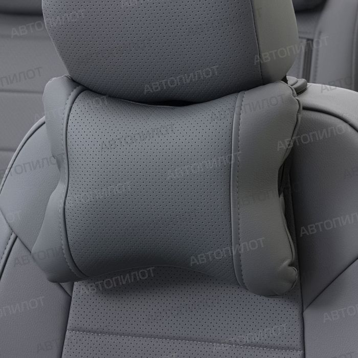 Seat covers Lada Vesta from 2015 to 2022, sedan, station wagon, cross, pattern Stitching, eco-leather, grey, Autopilot