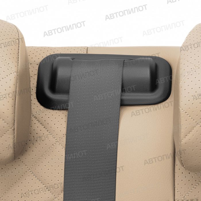 Seat covers Lada Vesta from 2015 to 2022, sedan, station wagon, cross, Rhombus pattern, eco-leather, dark beige, Autopilot