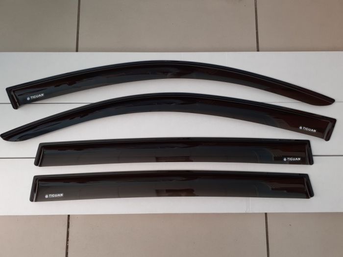 Window deflectors Volkswagen Tiguan from 2008 to 2016, set of 4 pcs., 3M adhesive tape, AcrylAuto