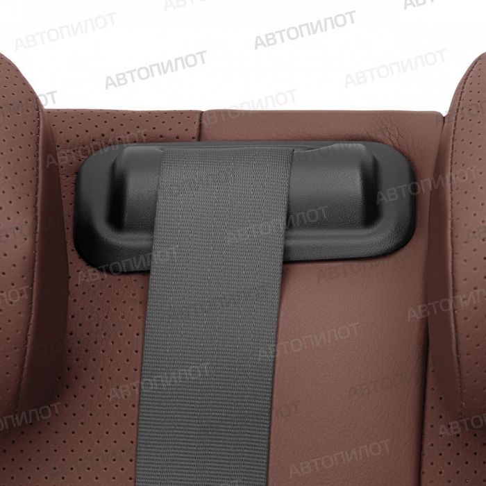 Seat covers for Nissan Qashqai from 2014 to 2022, pattern Stitching, eco leather, dark brown, Autopilot