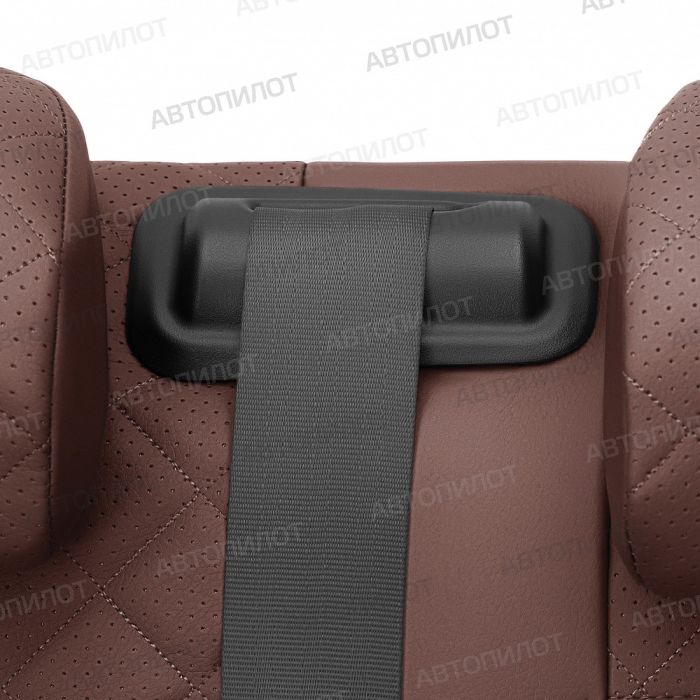 Seat covers for Fiat Bravo from 2007 to 2014, diamond pattern, eco leather, dark brown, Autopilot