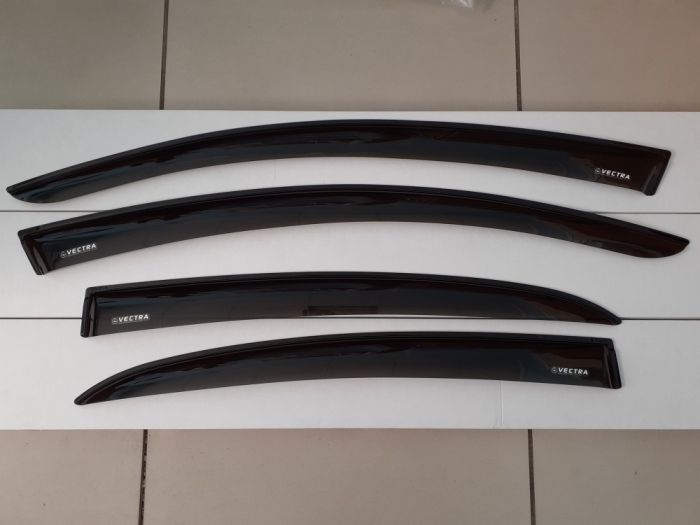 Window deflectors Opel Vectra C from 2002 to 2008, hatchback, set of 4 pcs., 3M tape, AcrylAuto