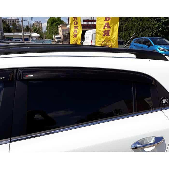 Window deflectors Kia Rio X-Line, Rio X from 2017 to 2023, hatchback, set of 4 pcs., 3M tape, AcrylAuto