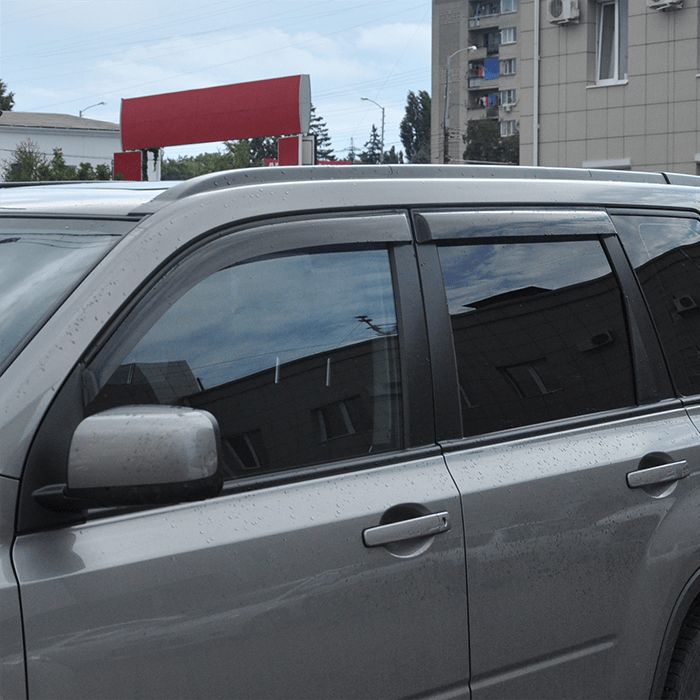 Window deflectors Nissan X-Trail from 2007 to 2014, set of 4 pcs., 3M adhesive tape, AcrylAuto